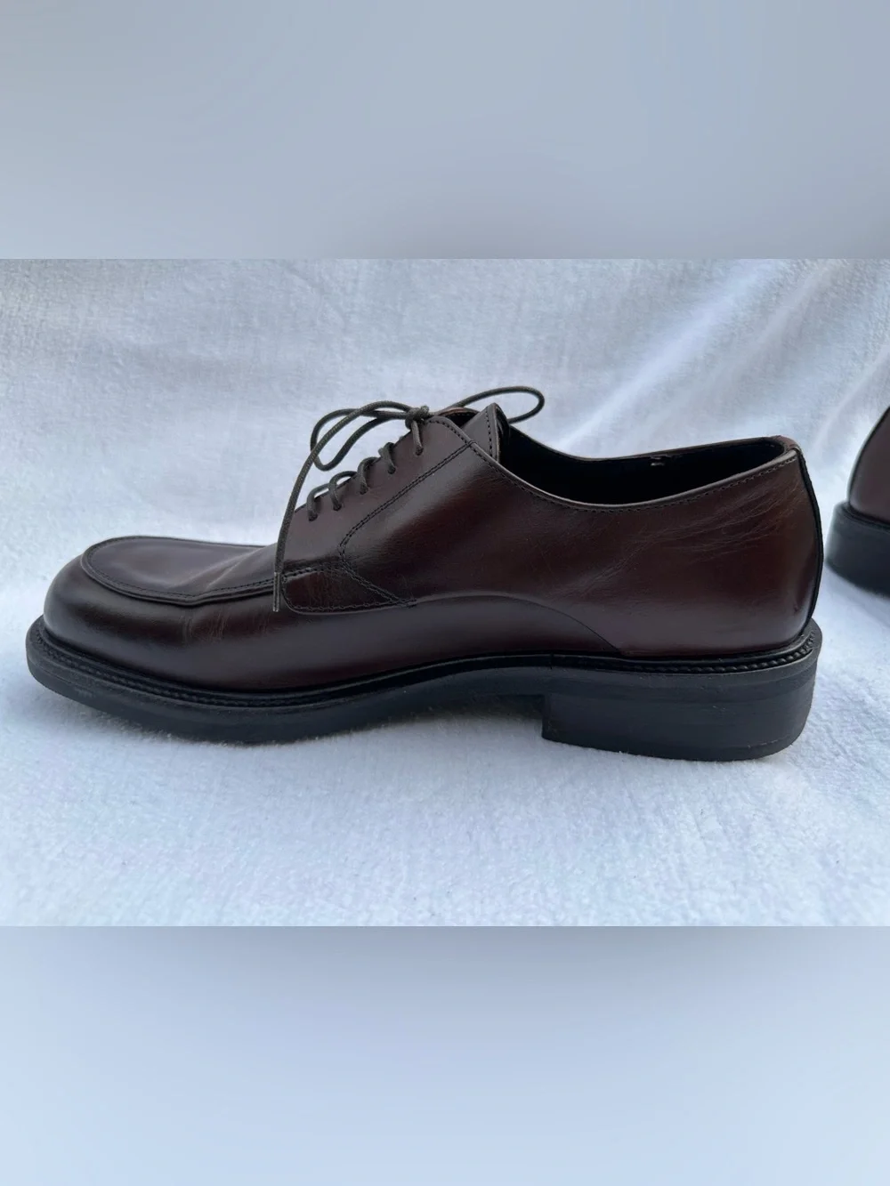 Like New Kenneth Cole Made in Italy Men’s  Leather Shoes Dark Brown Size 10